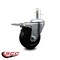 Service Caster 4'' Hard Rubber Wheel Swivel 7/16'' Grip Ring Stem Caster Total Lock Brake SCC-GRTTL20S414-HRS-716138 - alternate 2